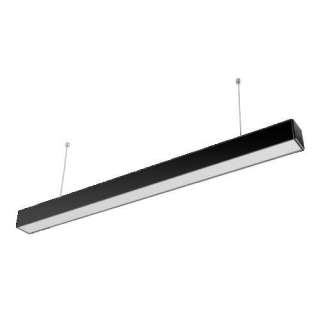 40W LED svietidlo závesné čierne 3700lm